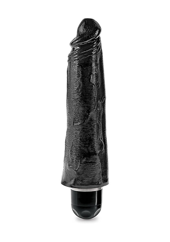 (Wd) King Cock 8 Vibrating St Black ''