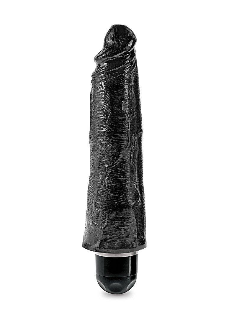(Wd) King Cock 8 Vibrating St Black ''