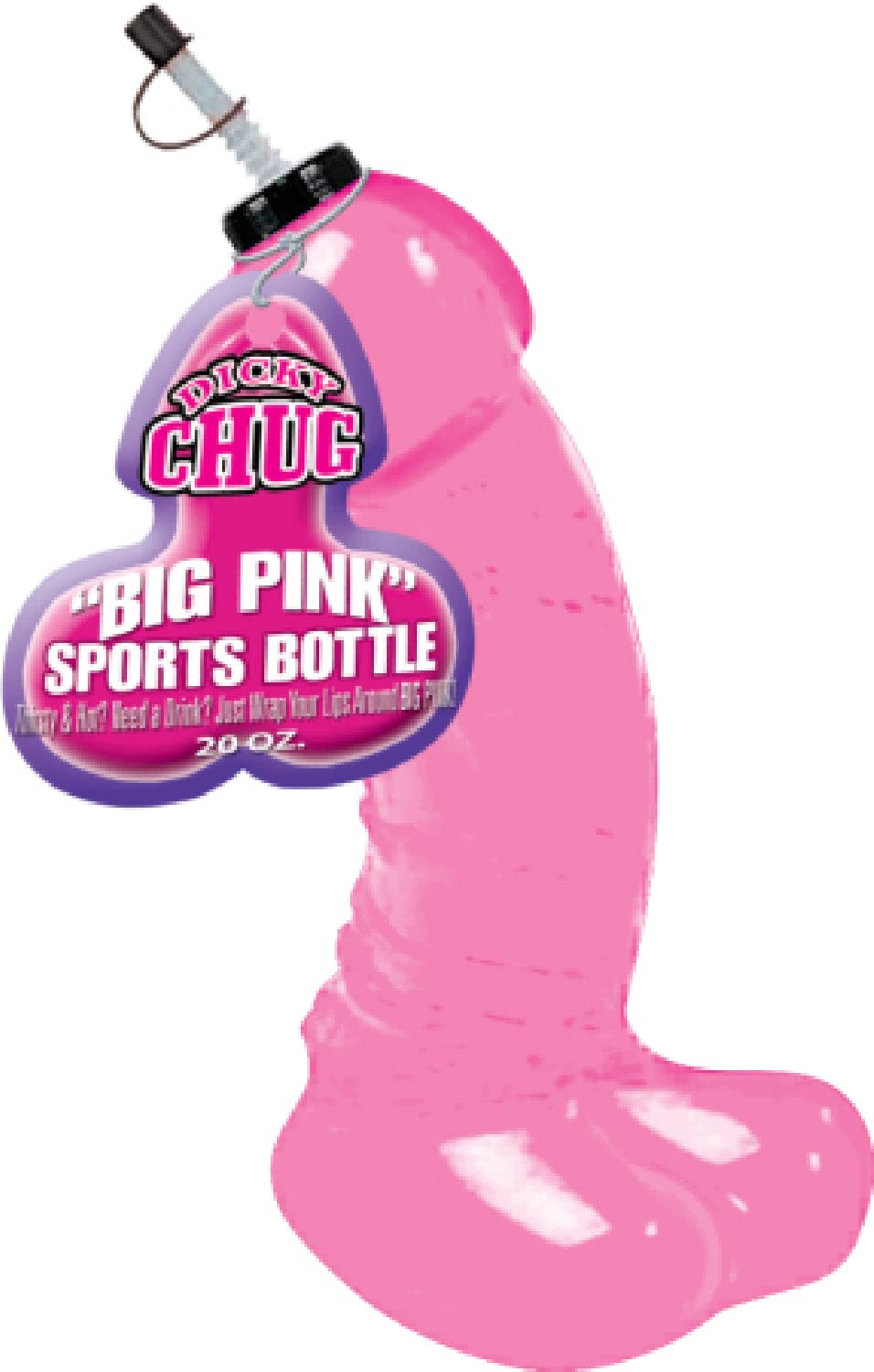 Hott Products Unlimited 34811: Jumbo Dicky Sports Bottle (Pink)