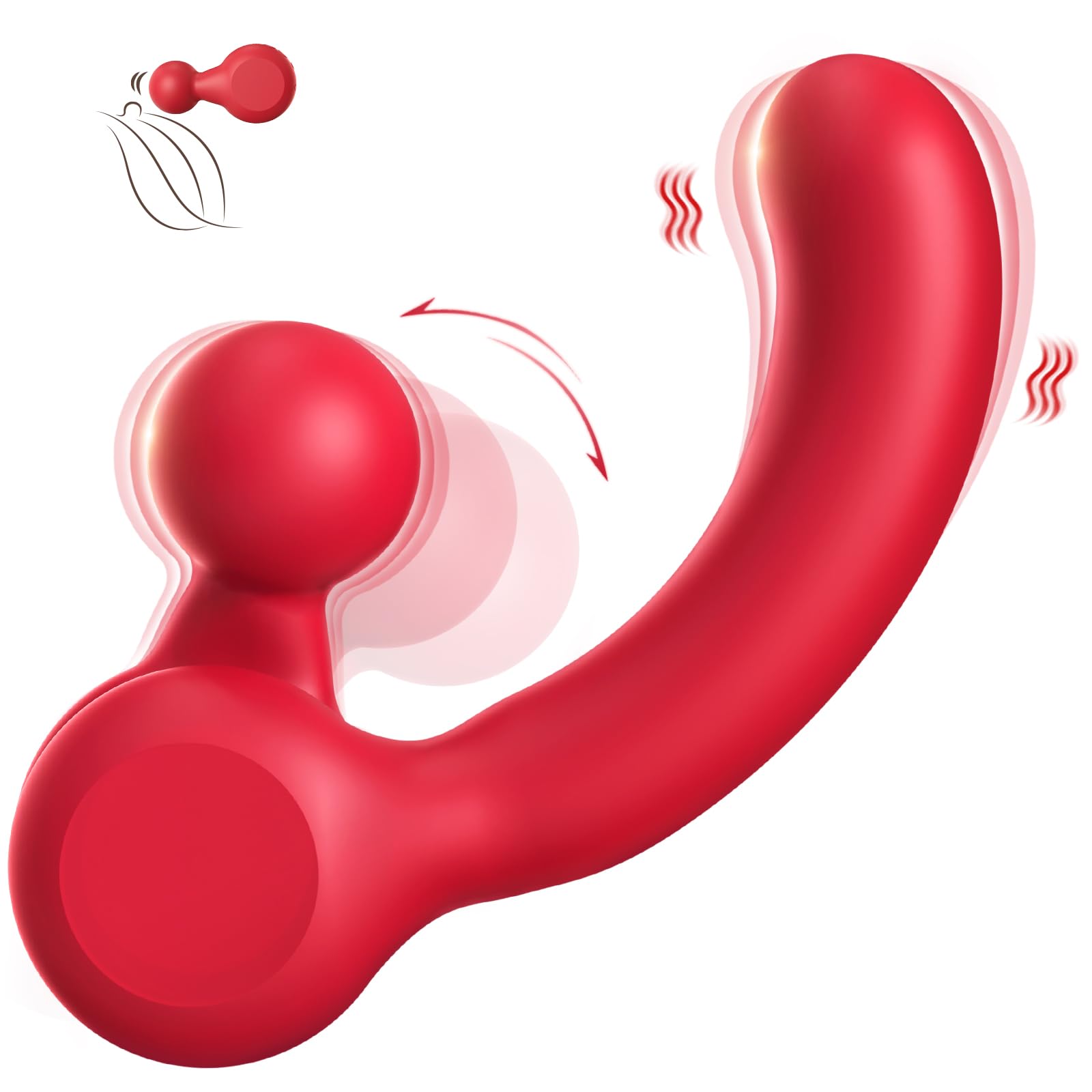 Rotatable Vibrator Sex Toys - Detachable Mini Vibrator with 10 Vibrating Modes 3 in 1 Adult Toys G Spot Dildo Clitoral Stimulato