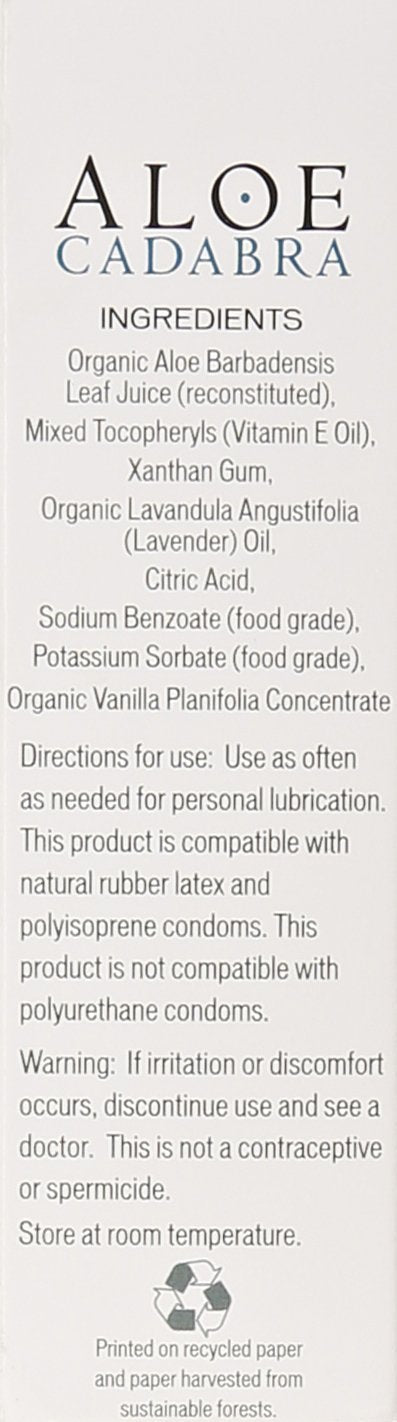Aloe Cadabra Natural Personal Lubricant And Organic Vaginal Moisturizer For Men, Women & Couples - French Lavender, 2.5 Ounce (Pack Of 3)
