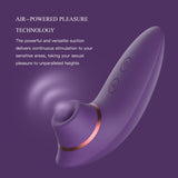 Adult Sex Toys Dildo Sucking Vibrator - 2 in 1 Clitoris Stimulator with 9 Sucking & Vibrating Modes for Women Clitoral Nipple, W