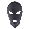 Women and Men 's Full Face Bondage Hood Mask for Sex Games, BDSM Toys Sex Mask Hoods, Sex Toys Stretchable SM Hoods Mask (Black-