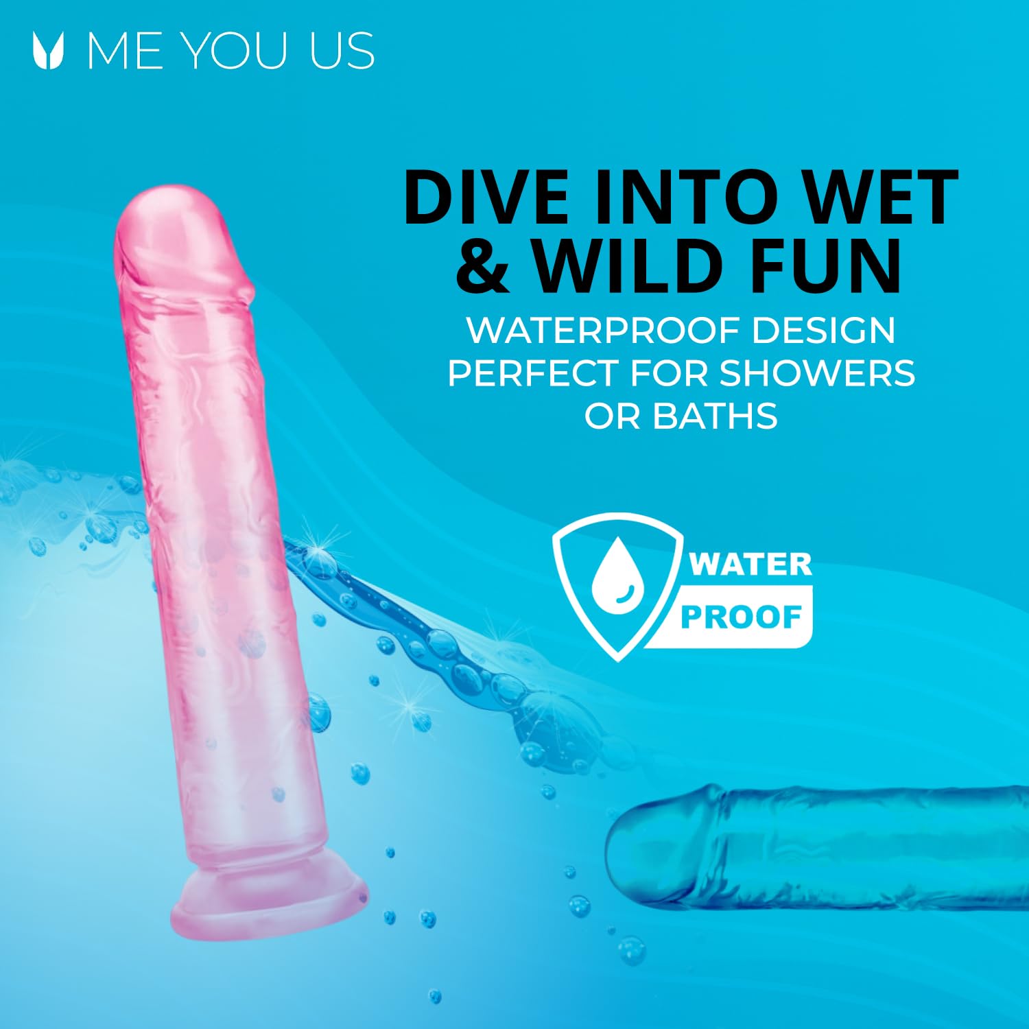 Me You Us Ultracock Pink Jelly 8.5In