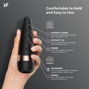 Satisfyer Pro 3 Airpulse Clitoris Stimulating Vibrator  Noncontact Clitoral Sucking Pressurewave Technology  Vibration  Wa
