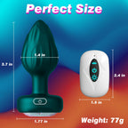 Anal Plug Adult Sex Toys - 10 Modes Vibrating Butt Plug LED Colorful Light up Remote Control for Prostate Massage, Adult, Men, W