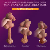 Lenahu Portable Male Masturbator - Realistic Soft Vagina & Boobs, Brown Fantasy Sex Doll Torso, Adult Pleasure Toy for Men
