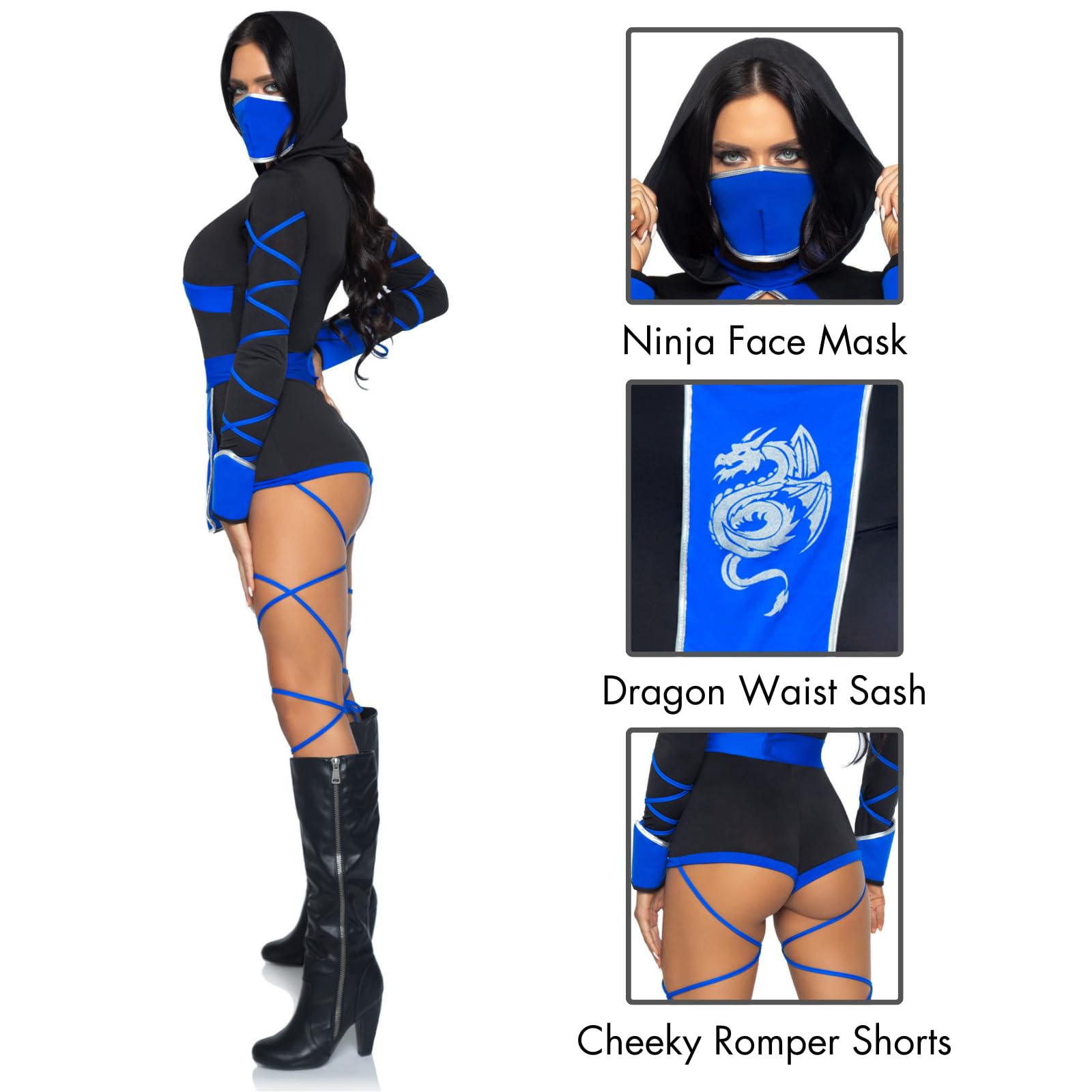 3 Pc Dragon Ninja, Includes Ho