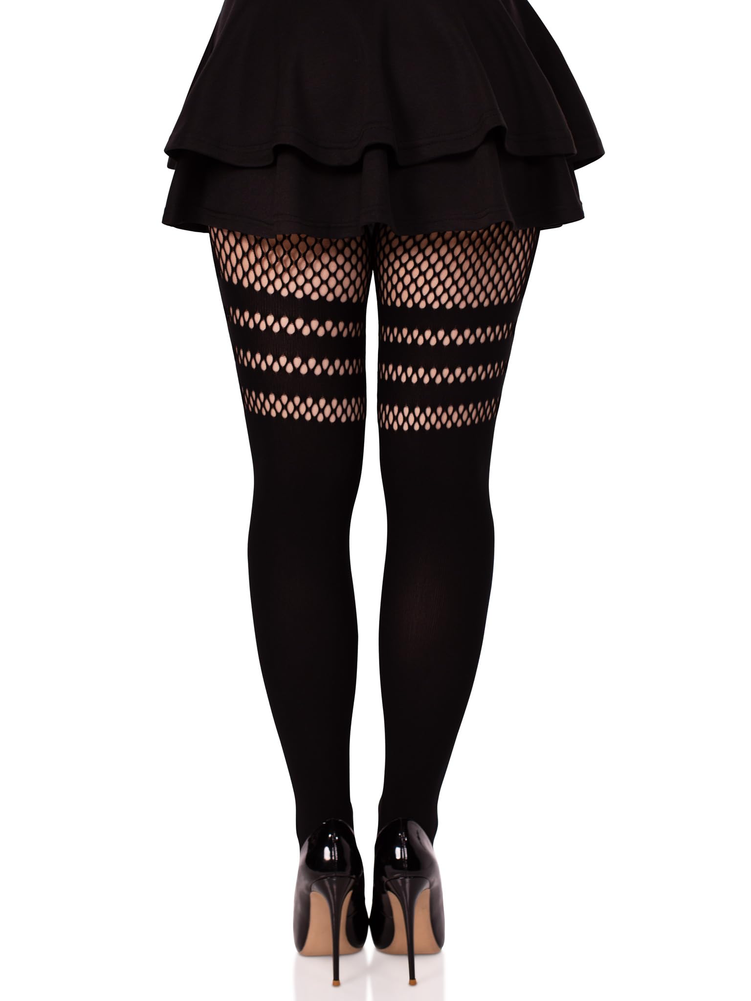 Seamless opaque faux thigh hig