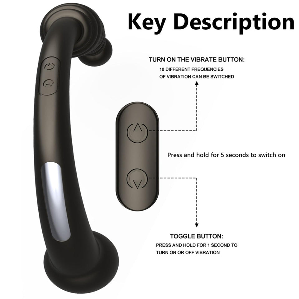 AMAZBEE 10 Modes Vibrator Butt Plug for Men Prostate Massager Consolador Adult Sex Toys Women for g Spot Anal Beads Charging by