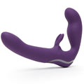 Lovehoney Desire Luxury Vibrating Strapless Strap On Dildo - 8 Inch Silicone Double Ended Dildo for Women - Rabbit Vibrator for 
