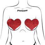 Pastease Heart Glitter Red Fuller Coverage