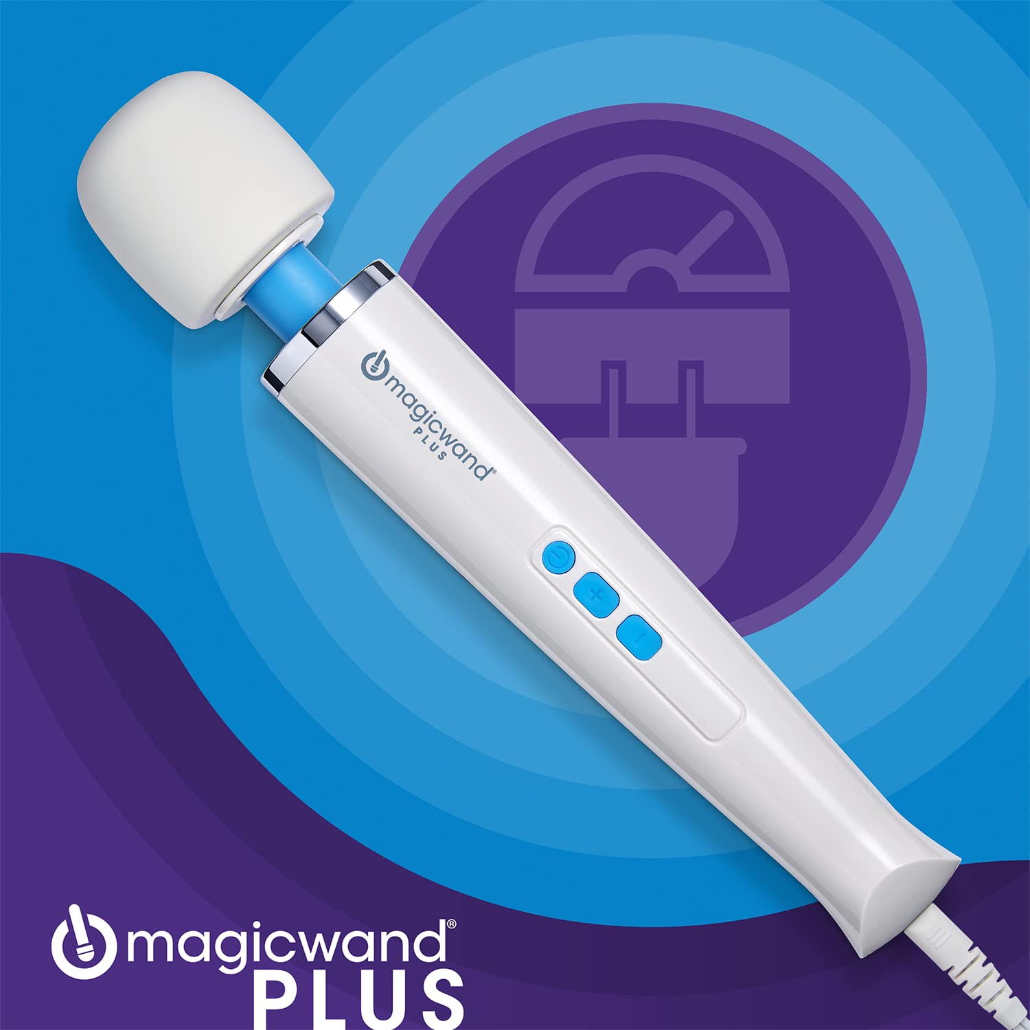 Magic Wand Massager Plus Hv-265 - Plug-In Variable Speed With Flexible Neck And Soft Silicone Head - Personal Massagers For Wome