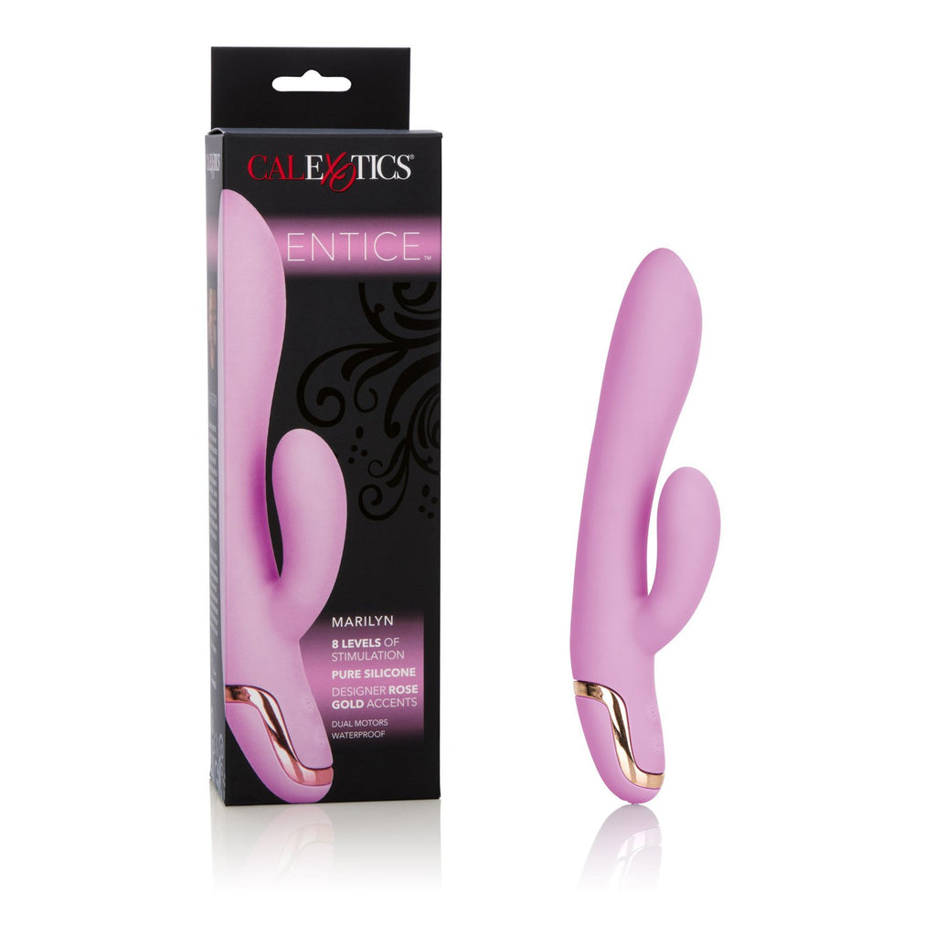 Calexotics Entice Marilyn - Waterproof Silicone Vibrator - Adult Sex Toys For Couples - 8-Function Rabbit Clitoral G Spot Massag