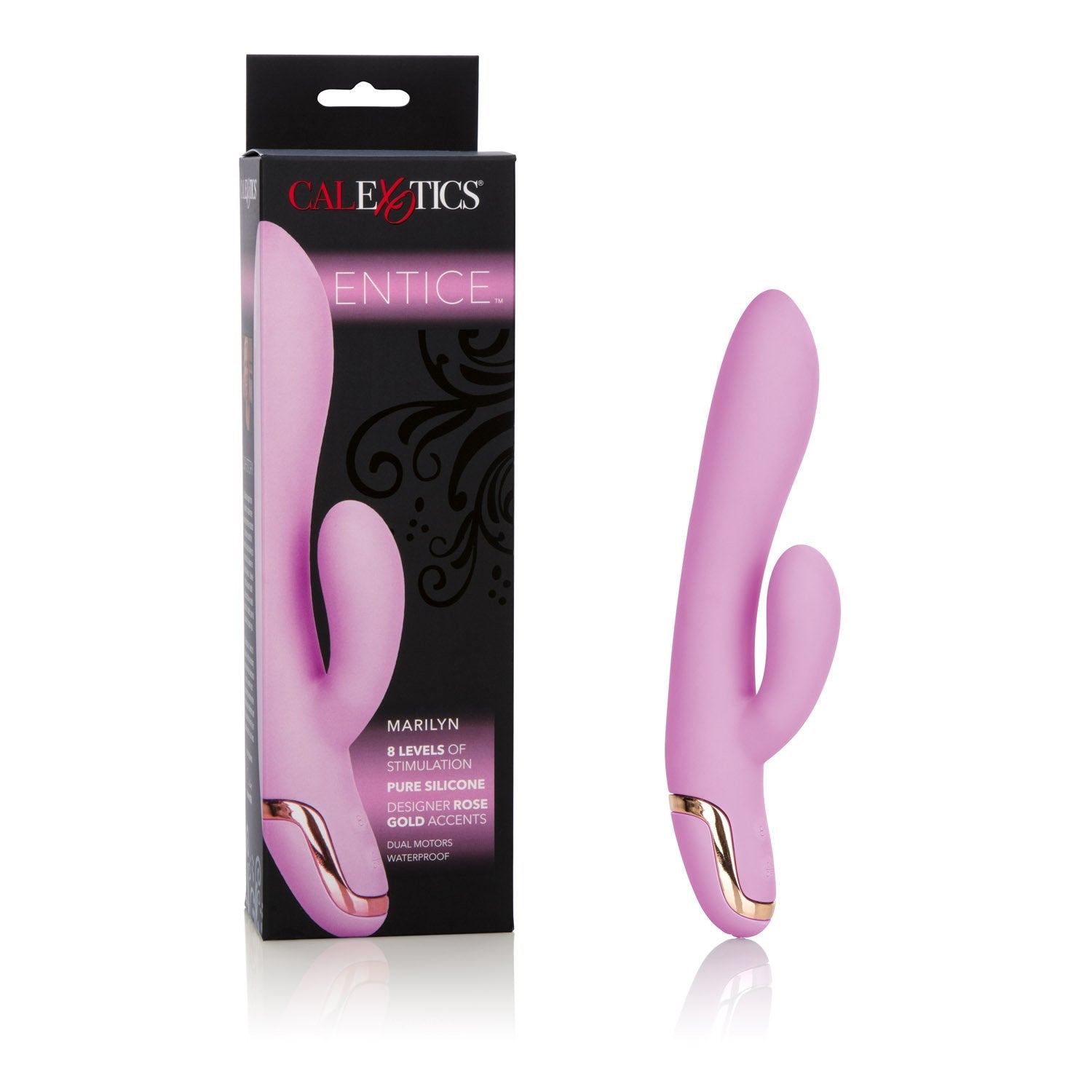 Calexotics Entice Marilyn - Waterproof Silicone Vibrator - Adult Sex Toys For Couples - 8-Function Rabbit Clitoral G Spot Massag