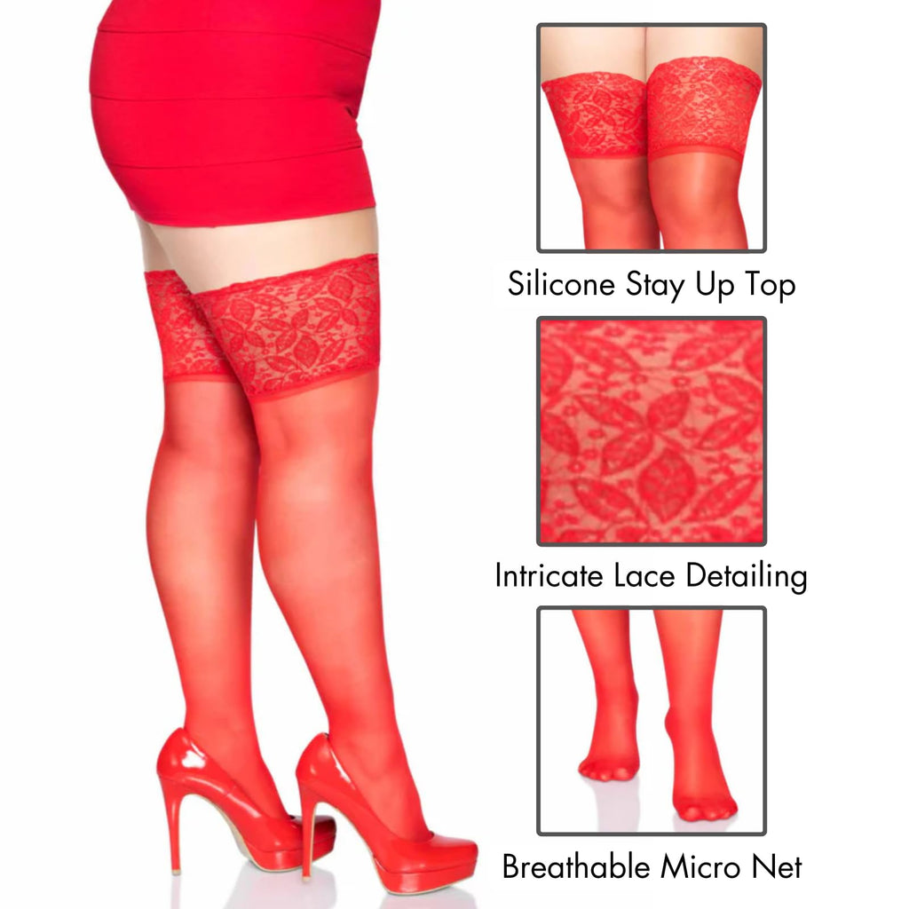 5 In Lace Lycra Sheer Stay Up