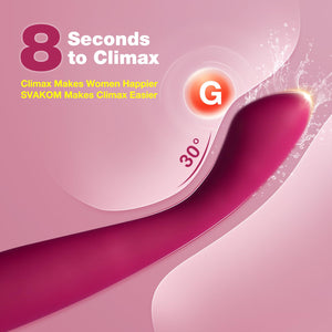 Heated G-Spot Vibrator Sex Toy - SVAKOM 2024 Updated APP Remote Control Heating Finger Vibrators with 5 * 5 Vibrations - Clitora