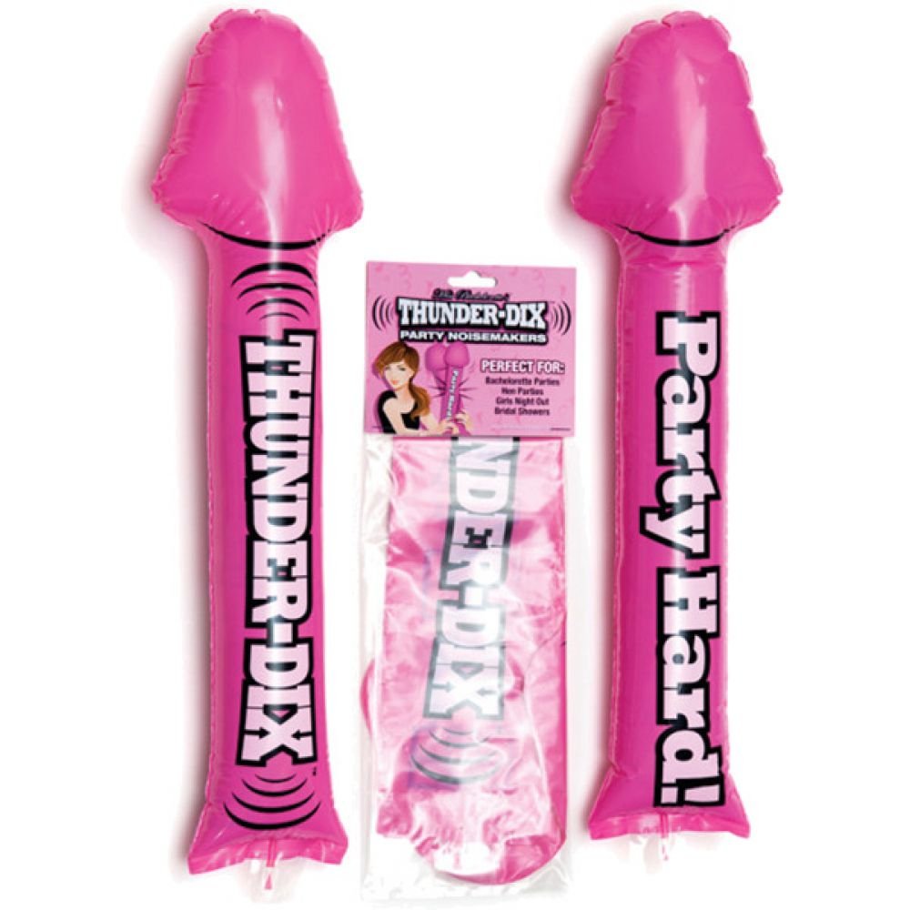 Little Genie Productions Thunder Dix Party Noisemakers, 20 Inch, Pink