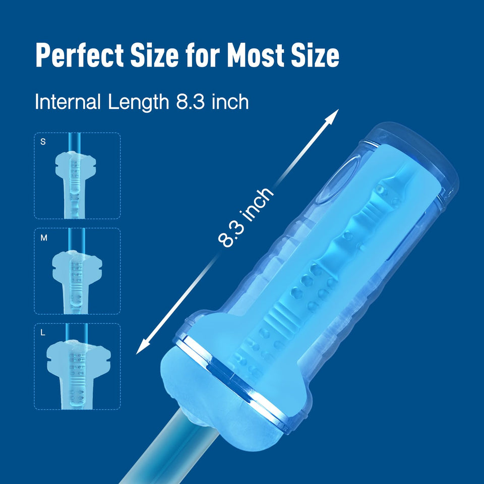 Tracy 's Dog Realistic Male Masturbator, Adult Sex Toys for Men, Transparent Soft Sleeve Pocket Pussy Stroker for Men Masturbati