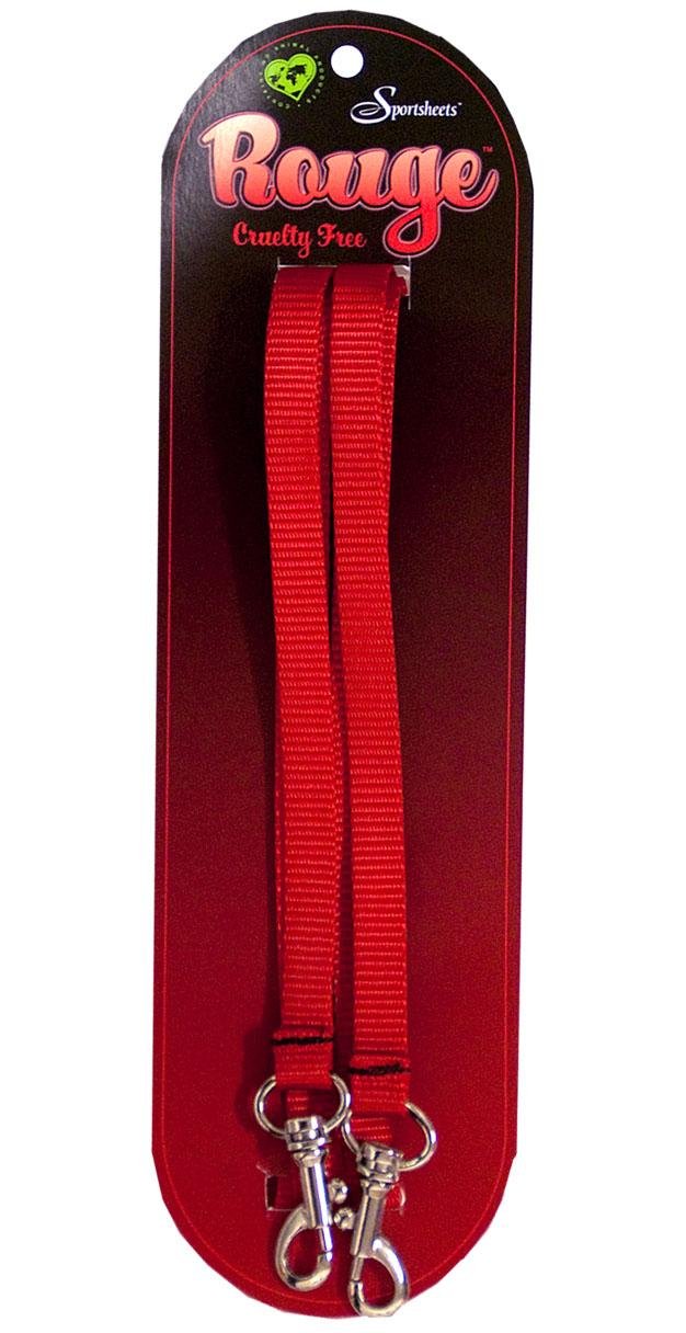 Sportsheets Rouge Cruelty Free Tethers, Red