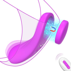 Wearable Panty Vibrator, 1.5 OZ Ultra-Light Butterfly Clitoral Vibrator with Magnetic Closure, Remote Control Vibrating Panties,