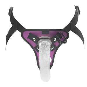 7.87 Inch Clear Realistic Dildo With Adjustable Strap On Harness, Adult Sex Toys For Female Masturbation And Lesbian