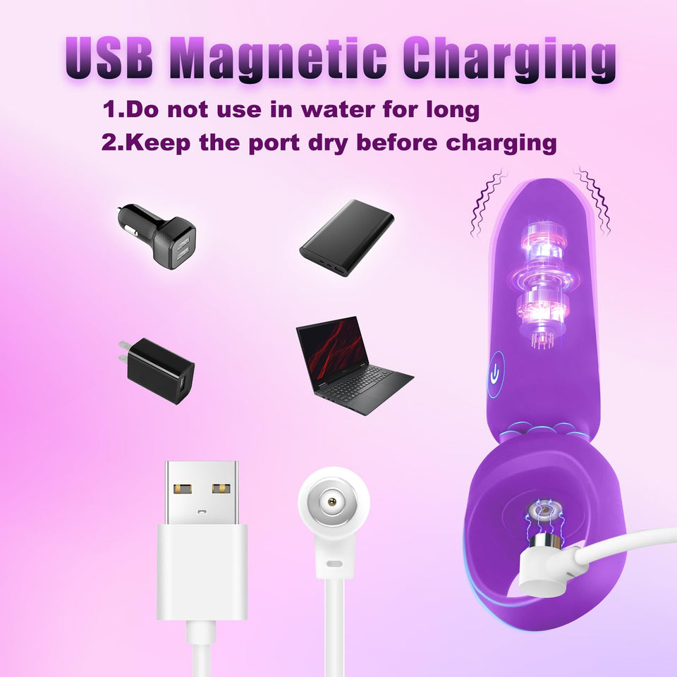 LUKIKI Bullet Vibrator Adult Toy - Female Sex Toys with 10 Vibration Modes, Mini G Spot Vibrator for Nipple Clitoral Stimulation