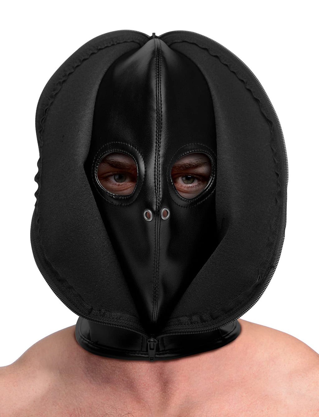 Strict Zip Front Bondage Hood