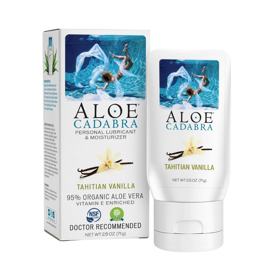 Aloe Cadabra Organic Lube Tahitian Vanilla 2.5Oz