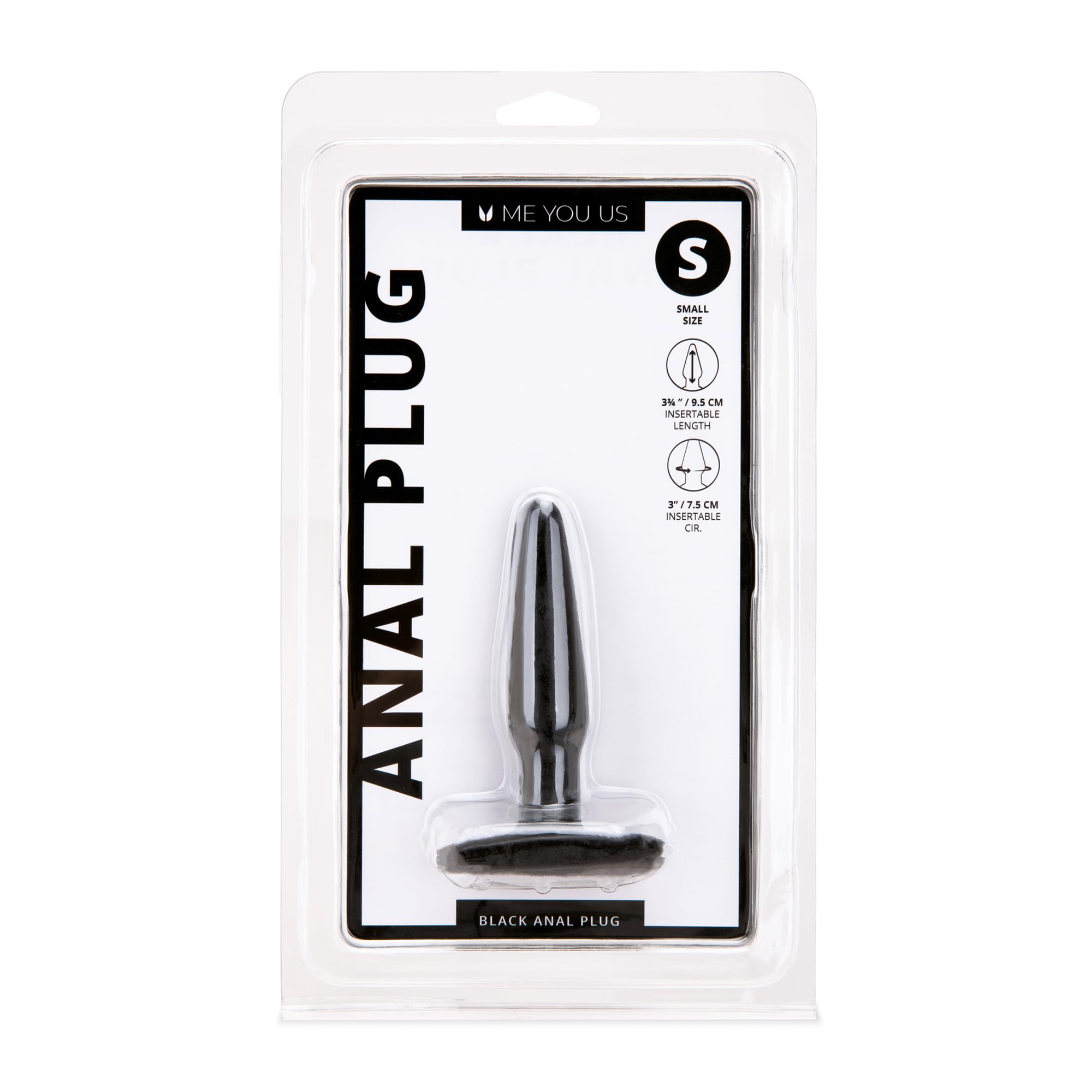 Me You Us Black Small Anal Plug