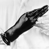 Realistic Hand Dildo with Vac-u-Lock Adapter Black Forearm Dildo Anal Butt Plug Anal & Vaginal Masturbation Adult Sex Toy(L)