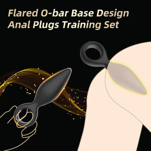 Anal Plug Sex Toys 3 PCS Butt Plug Trainer Kit for Men Women for Beginners, Advanced Users, Anal Dildo Training Kit Adult Toys w