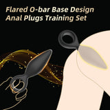 Anal Plug Sex Toys 3 PCS Butt Plug Trainer Kit for Men Women for Beginners, Advanced Users, Anal Dildo Training Kit Adult Toys w