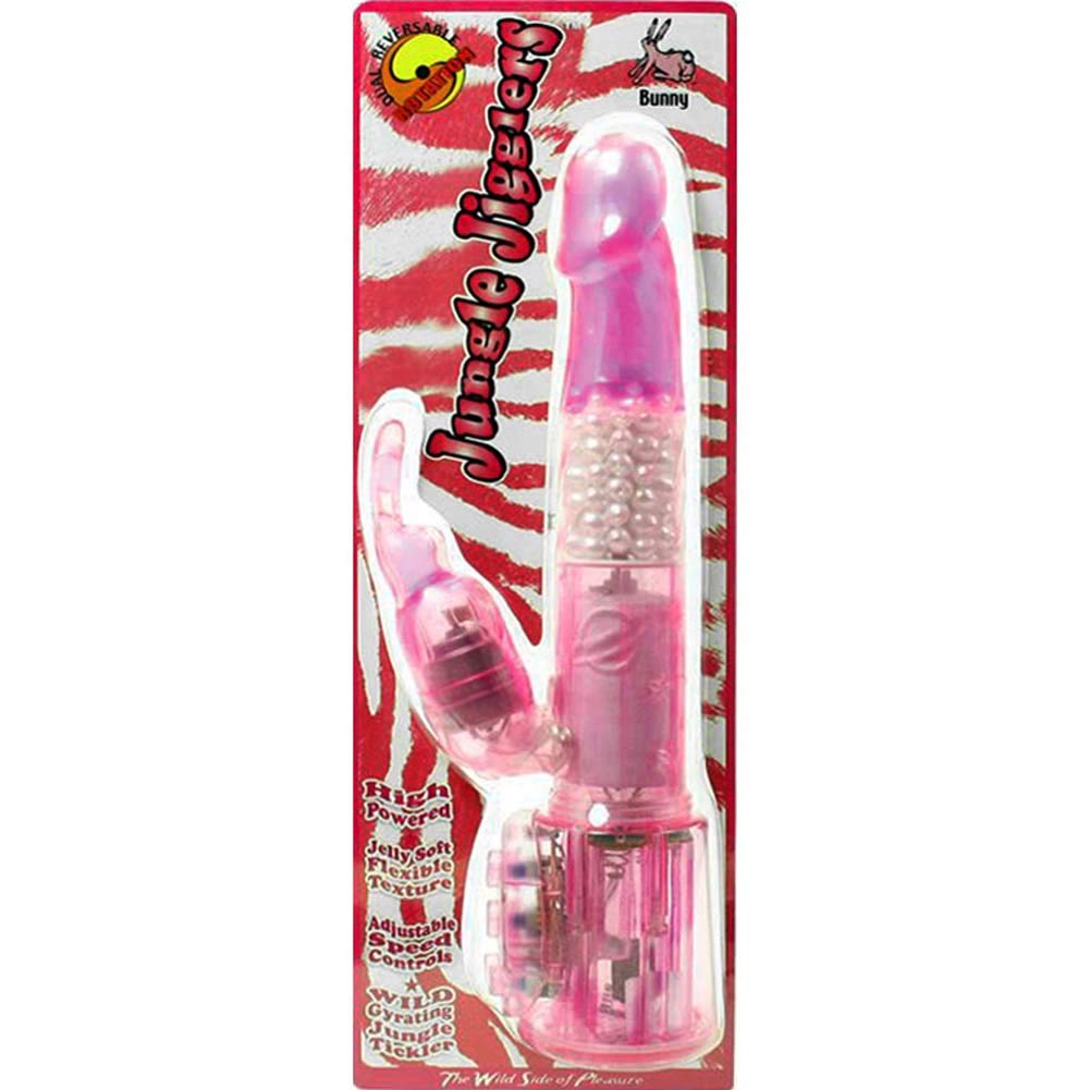 Golden Triangle Jungle Jigglers, Pink Bunny, 11 Ounce