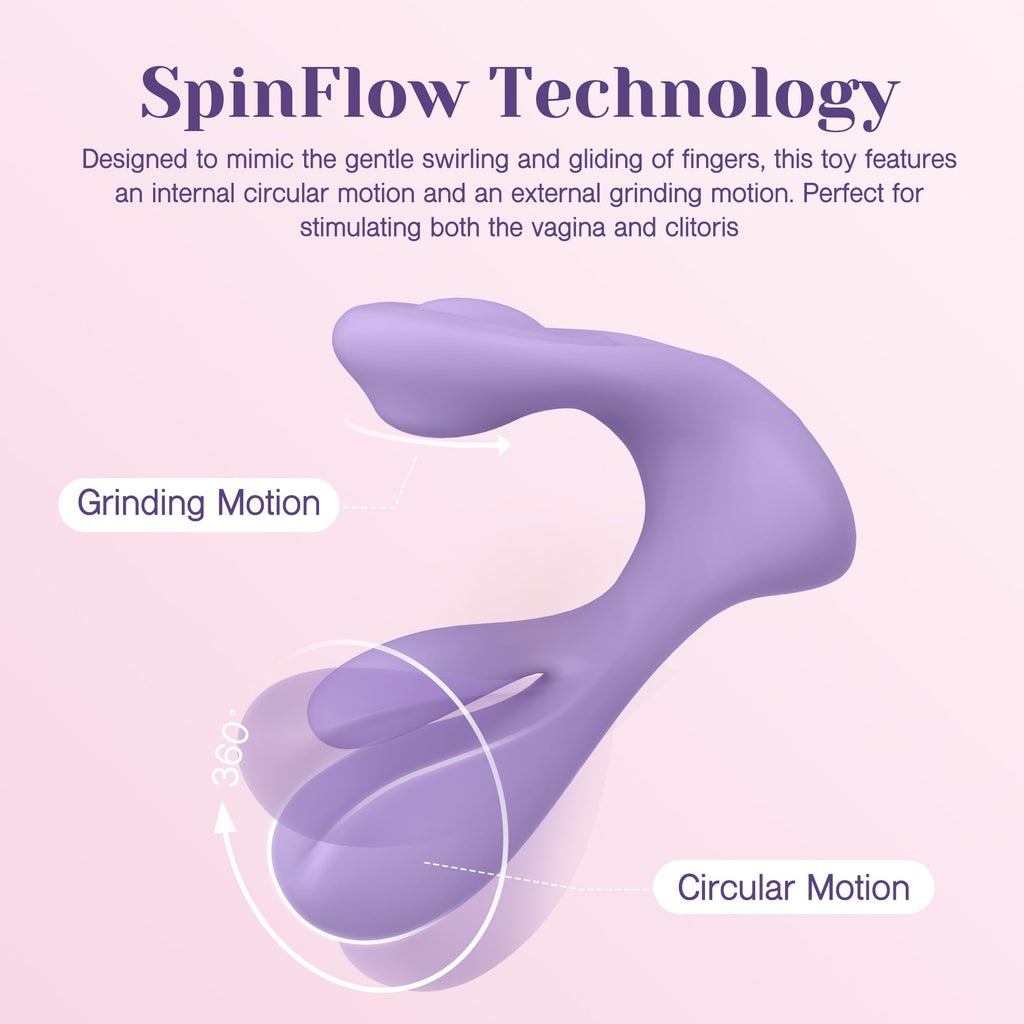 Tracy'S Dog Adult Sex Toys - Clitoral Grinding G Spot Rotating Vibrator For Dual Stimulation, Remote Control Wearable Vibrators