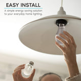 Luxrite A19 Led Bulb 75W Equivalent, 1100 Lumens, 2700K Warm White, Dimmable Standard Led Light Bulbs 11W, Enclosed Fixture Rate
