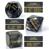 Larger Sized, Sex Dice Games for Adults Couples, Date Night Dice, 96 Foreplay Suggestions, 36 Sexual Positions, 6 Location Optio