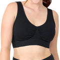 Coobie Seamless Comfort Bra,Black,Medium