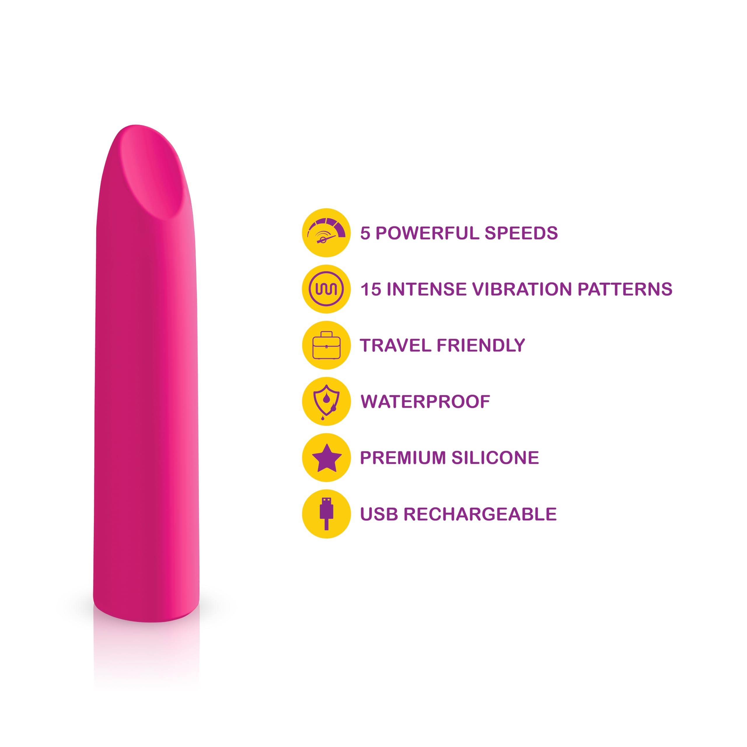 Fixation Hot Pink Powerful Lipstick Bullet Vibe