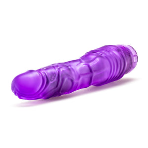 Blush B Yours Vibe #2 - Soft Realistic Multispeed Vibrating Dildo - 9 Inch Long - Slim 1.5&quot; - Flexible Shaft Conforms To Your Body - Waterproof Vibrator - Body Safe Sex Toy For Women - Clear Purple