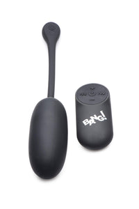 Remote Control 28X Silicone Plush Egg - Black