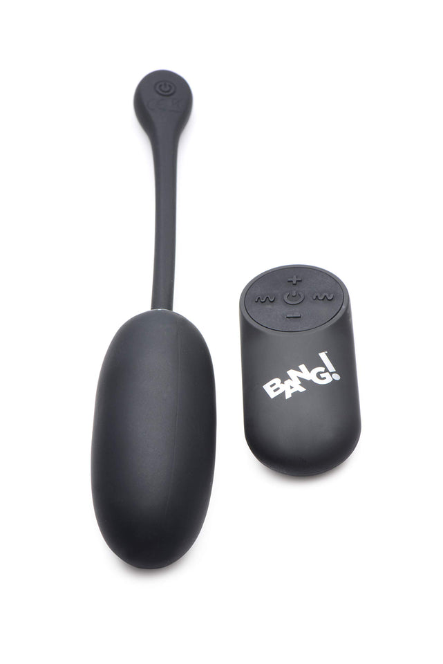 Remote Control 28X Silicone Plush Egg - Black