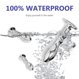 Anal Butt Plug Stainless Steel Anal Vibrators Prostate Massager 7 Speeds Vibrating Butt Plug Dildos Anal Sex Toy Adults 18(A)