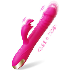 SUPOLA Thrusting Dildo Vibrator Adult Toys for Women - Sex Toys Dildos Rabbit G Spot Vibrator with 3 Fast Thrusting & 10 Vibrati