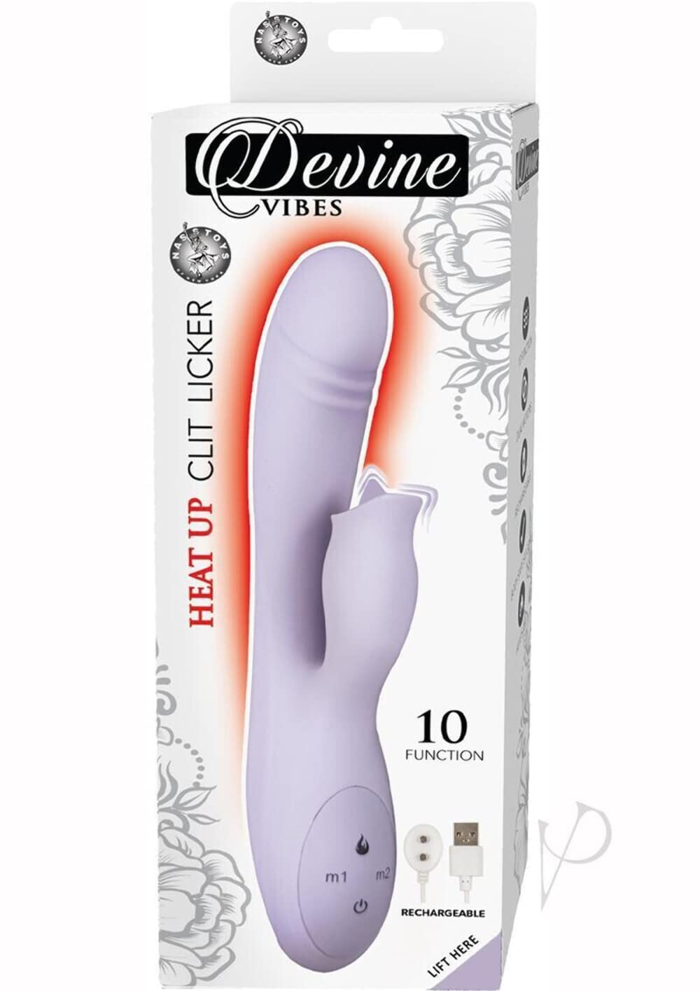 Devine Vibes Heat Up Clit Licker (Lavender)