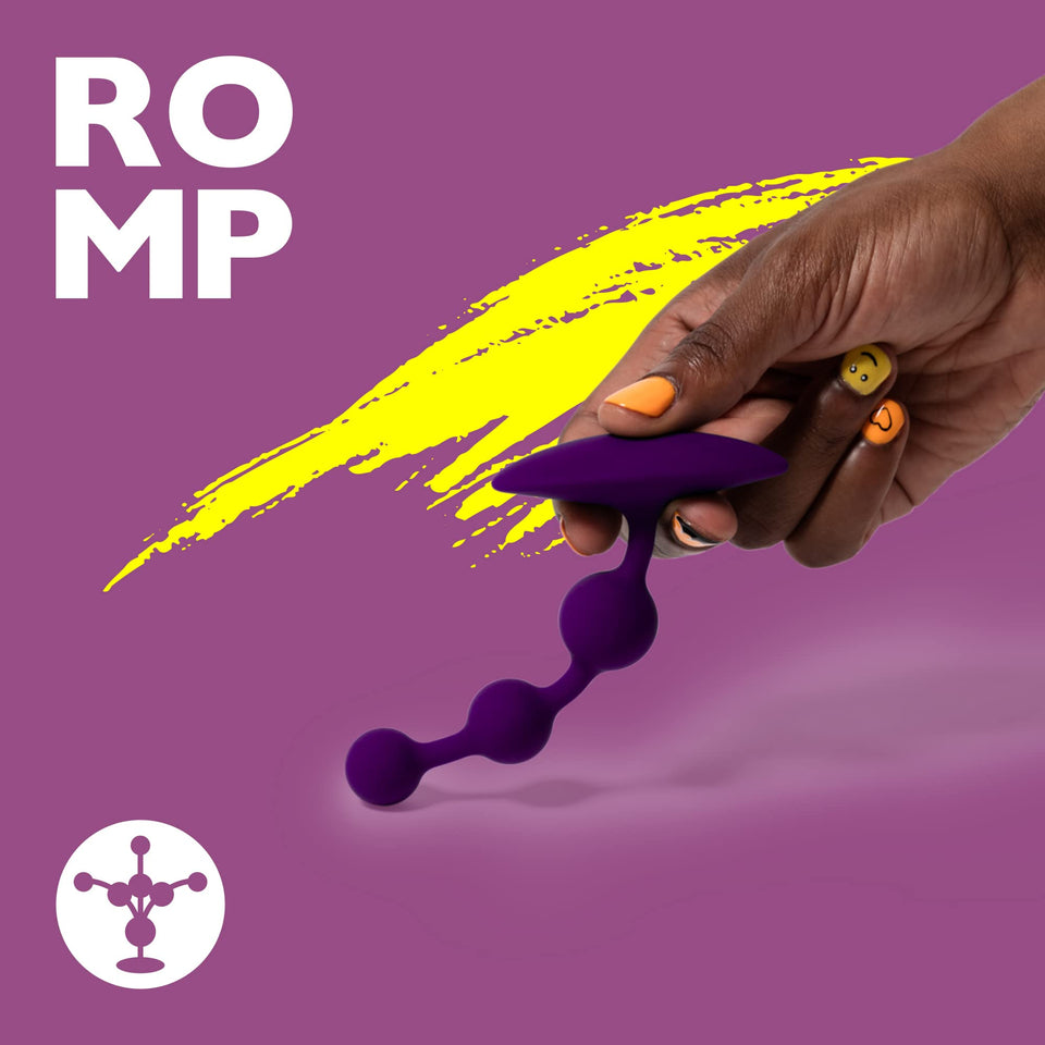 ROMP Amp Anal Beads | Adult Toys | Sex Toys for Men Women & Couples| 5 Inch Silicone Graduated Beads for Stimulation | Prostate