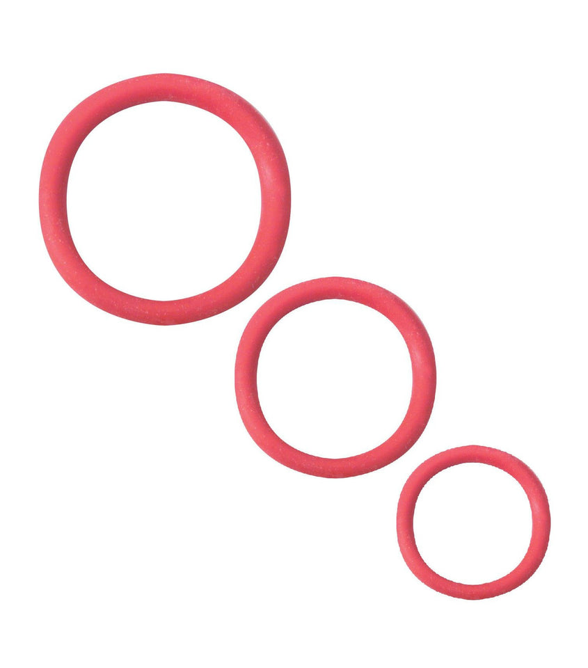 Cock Rings Set (Red)