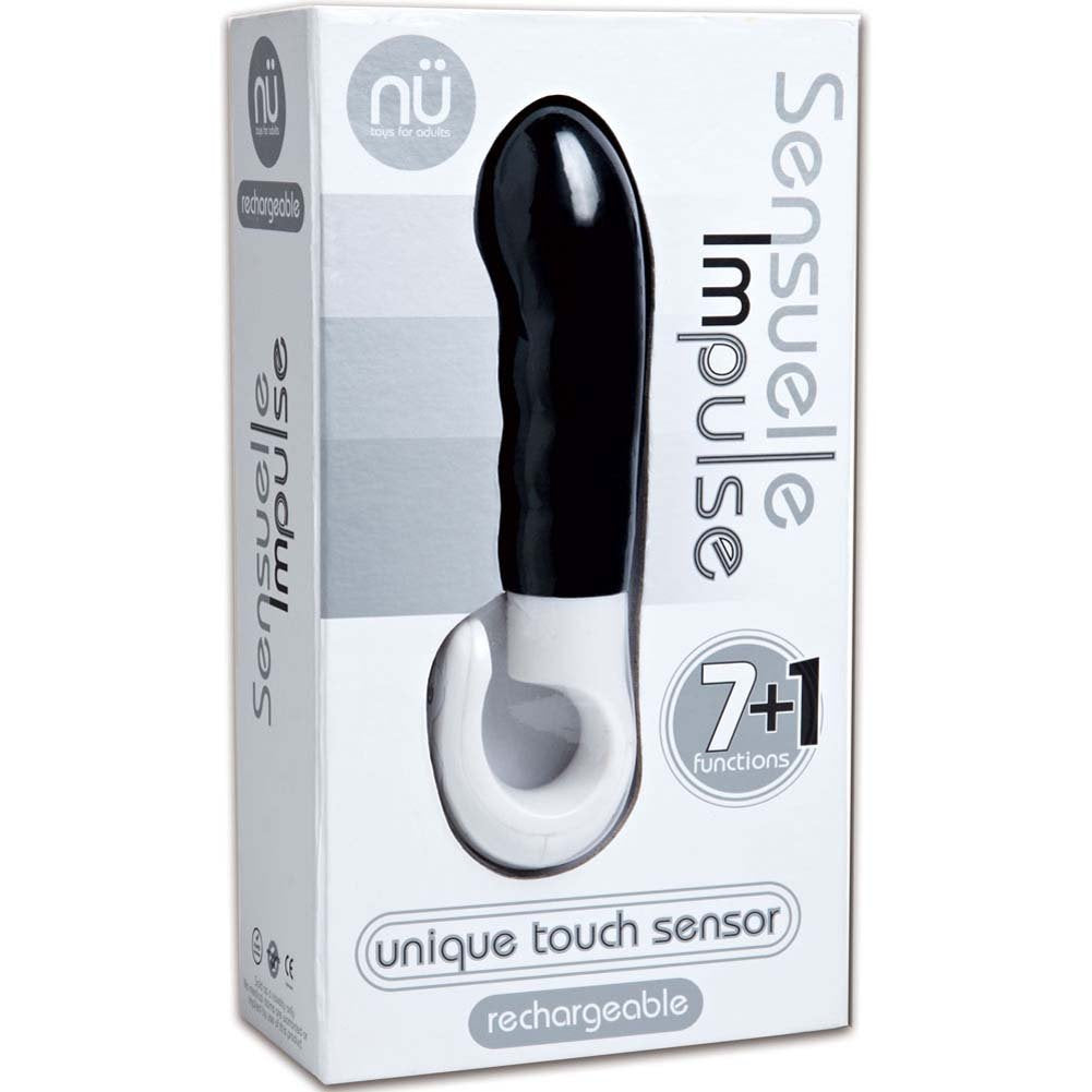 Sensuelle Impulse Rechargeable Function Slimline Vibrator, Black