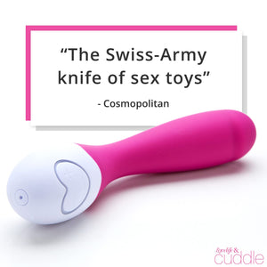 Ohmibod - Lovelife Cuddle, G Spot Vibrator, Adult Toys For Women With 7 Preset Pulsations, Splashproof Clitoris And G Spot Stimu