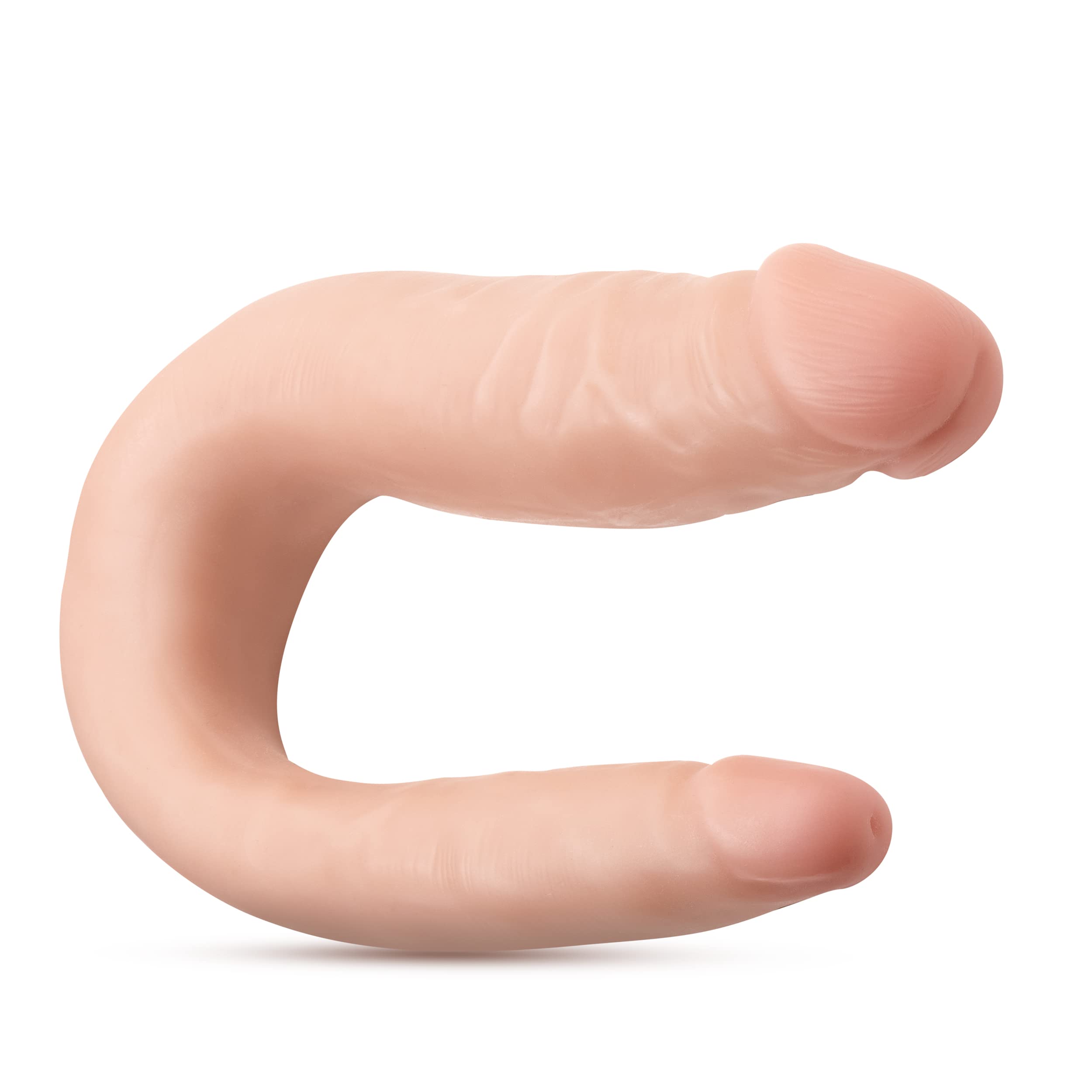 Blush Novelties Doctor Double - 12 Inch Double Dildo - Platinum Cured Purio Silicone - Ultrasilk Smooth - U Shaped For Easy Thru